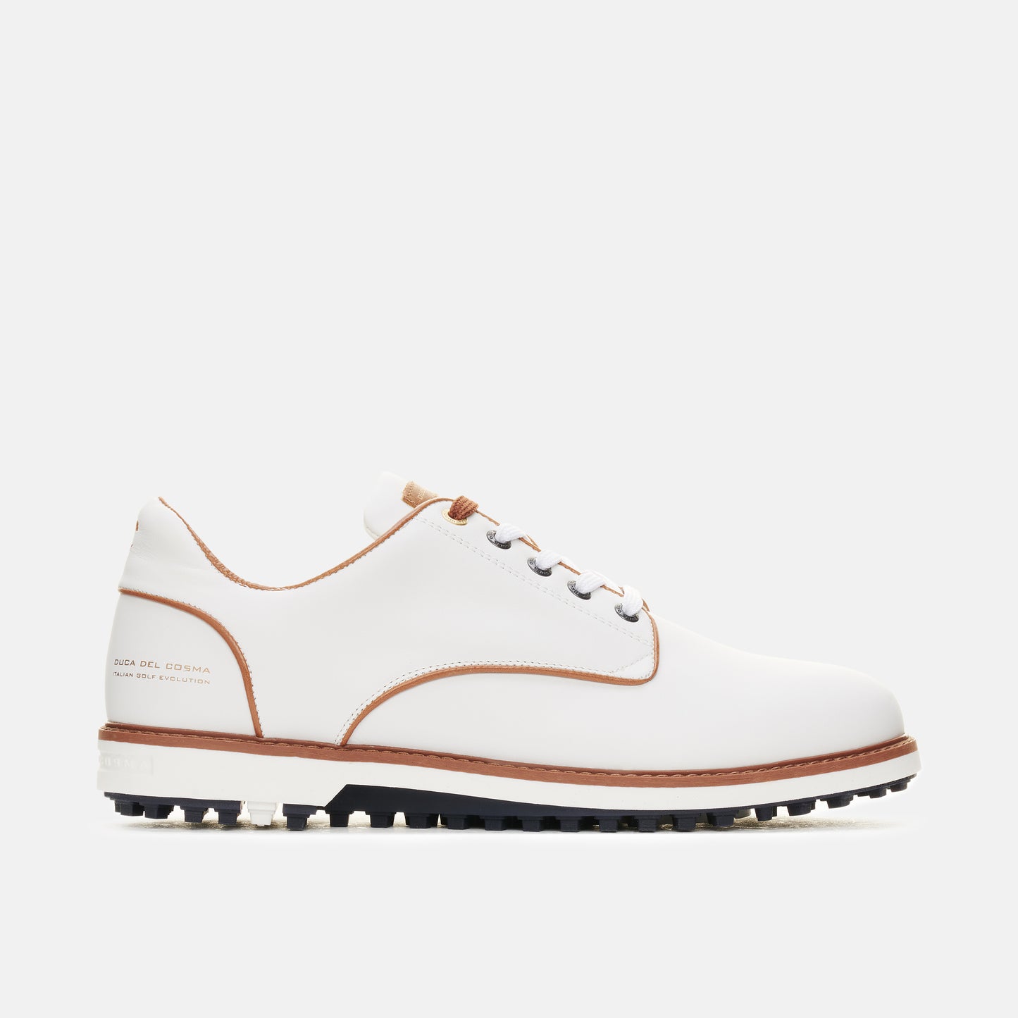 Elpaso white golf shoes for men's from duca del cosma
