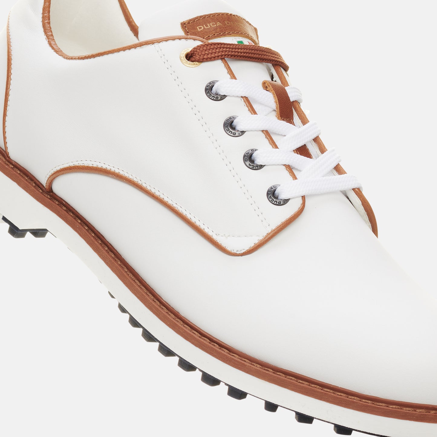 Elpaso white golf shoes for men's from duca del cosma