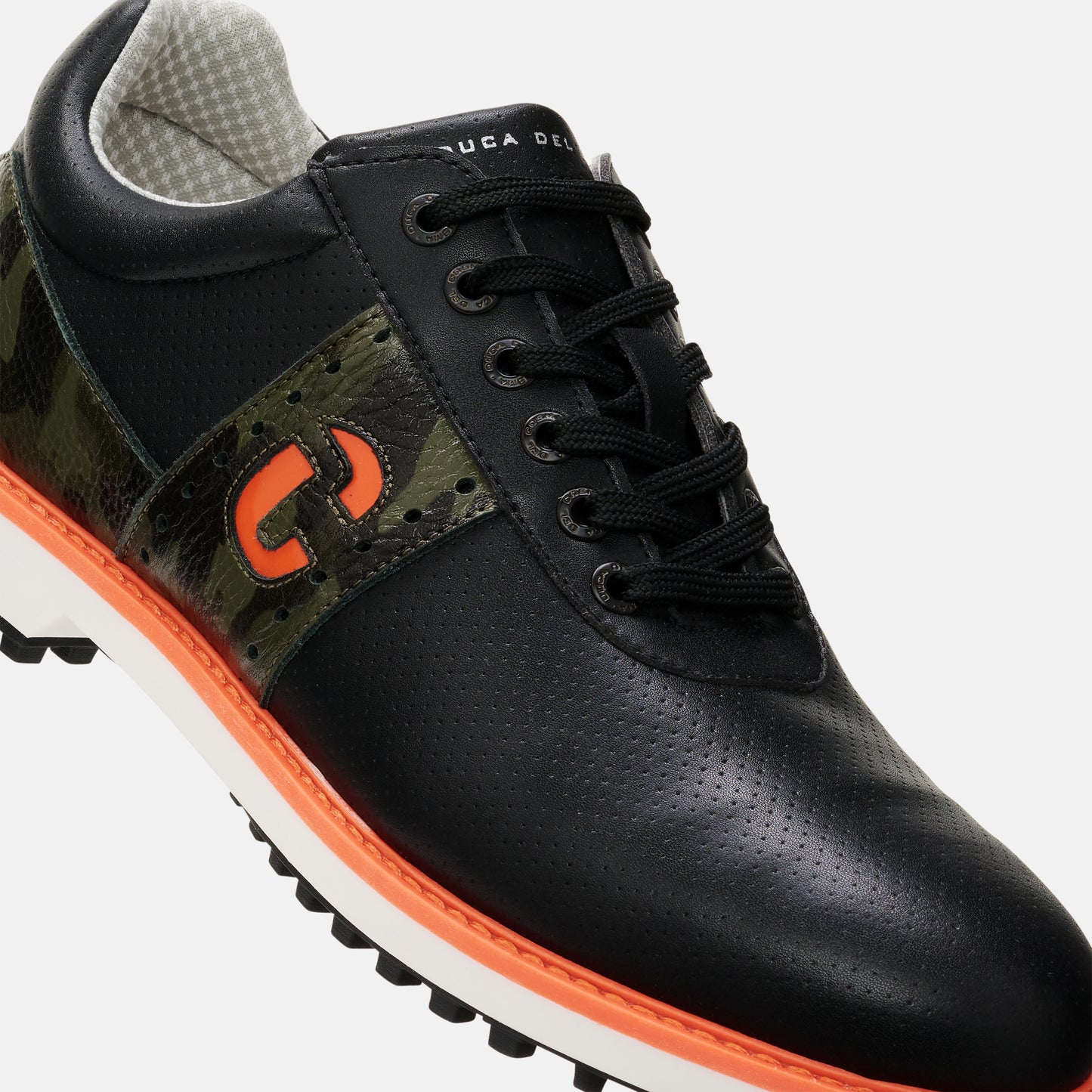 JL1 waterproof Black Men's Golf Shoe by Duca del Cosma is made by a tour player for the best