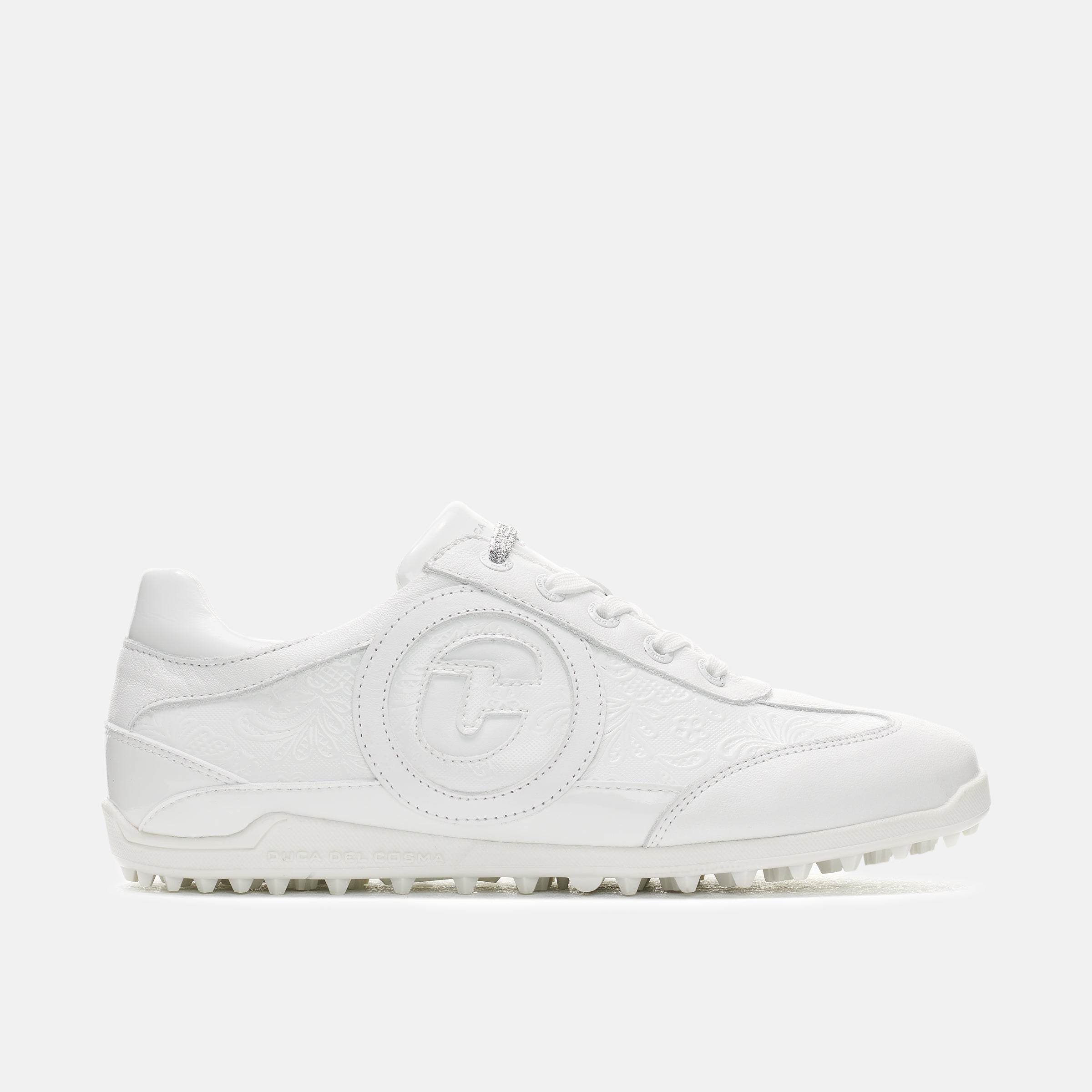Kubananeo waterproof white women's golf shoe is waterproof and comfortable by duca del cosma
