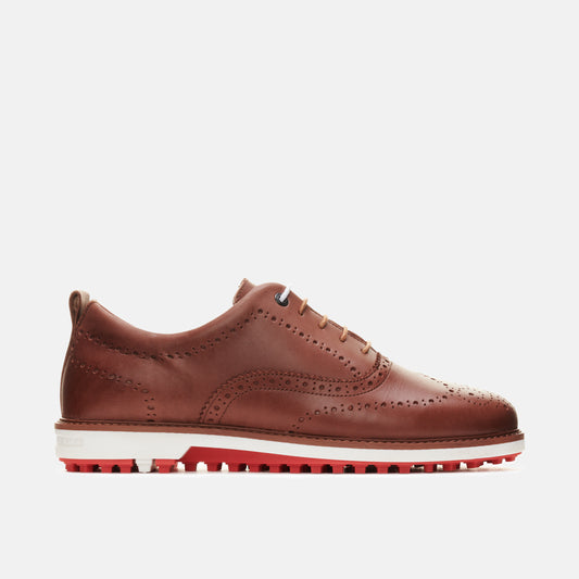 Churchill brown men's golf shoe from duca del cosma