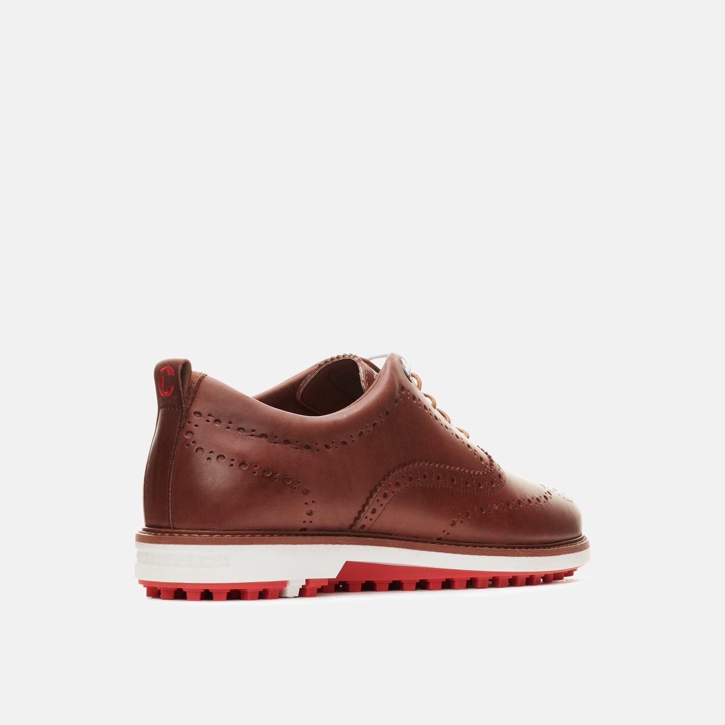 Churchill brown men's golf shoe from duca del cosma