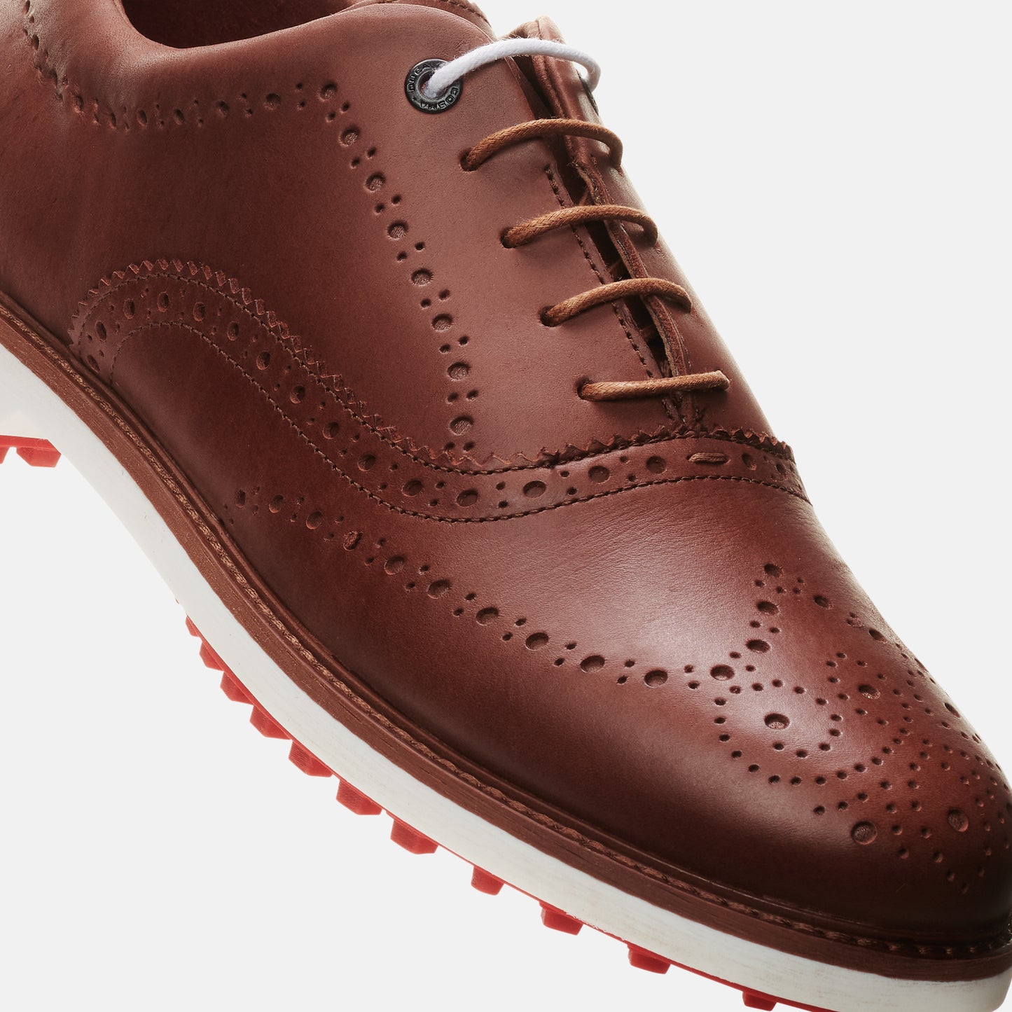 Churchill brown men's golf shoe from duca del cosma