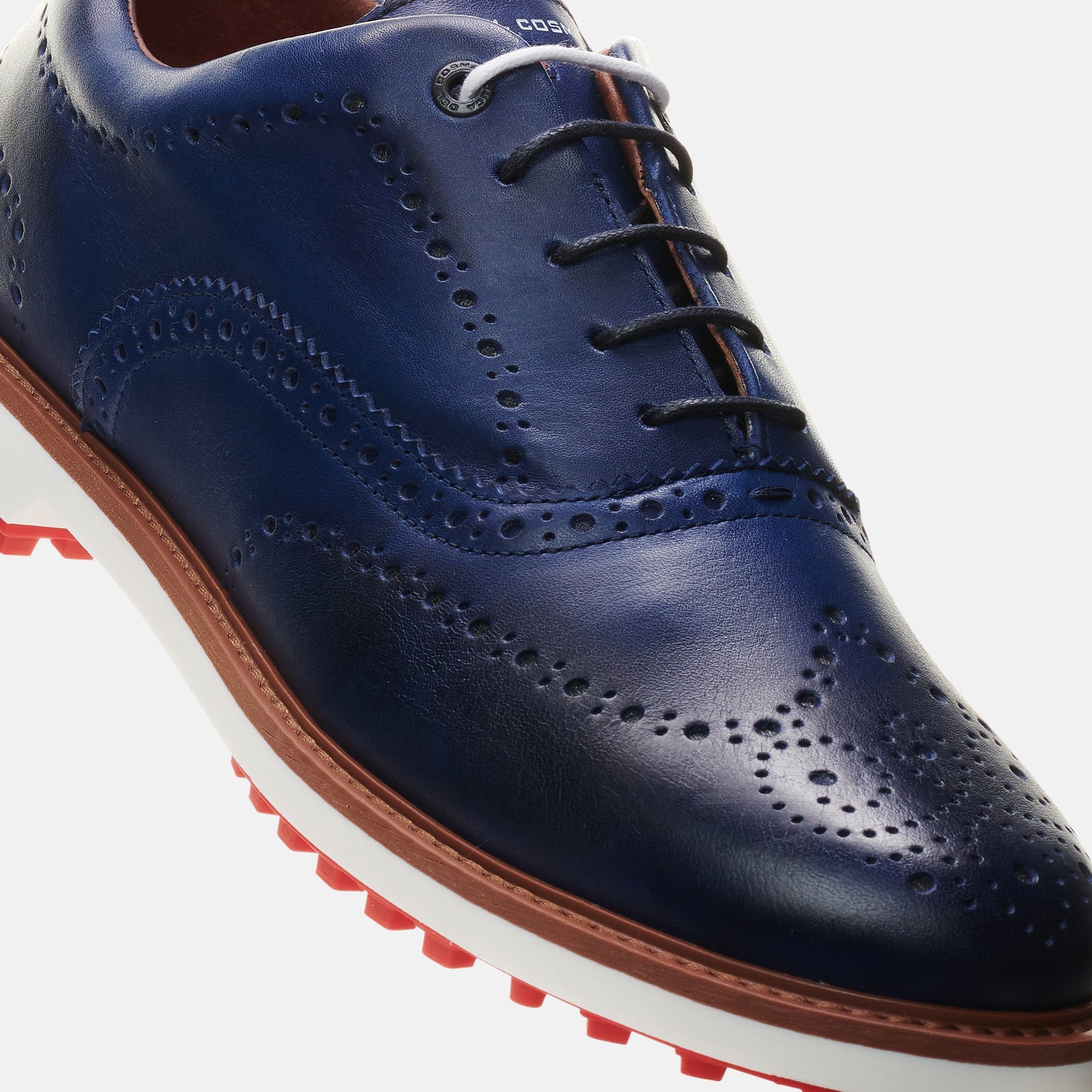 Churchill blue classic men's golf shoe from duca del cosma
