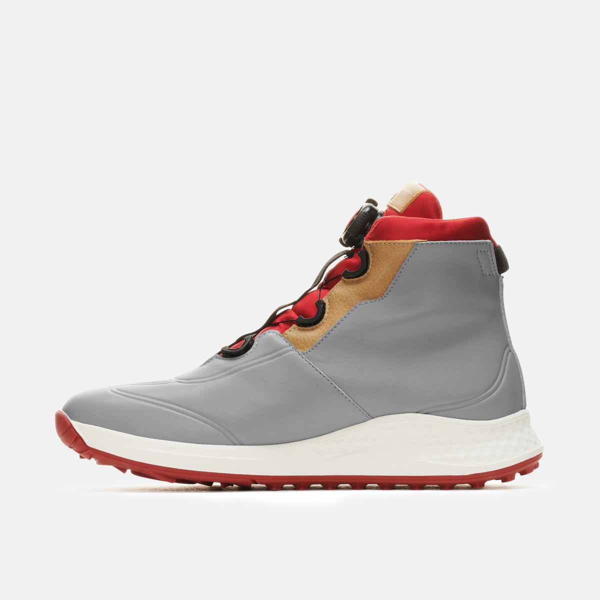 Toscana grey women's golf shoe is the best winter golf boots for women's and made from Sustainable Microfibre and Leather