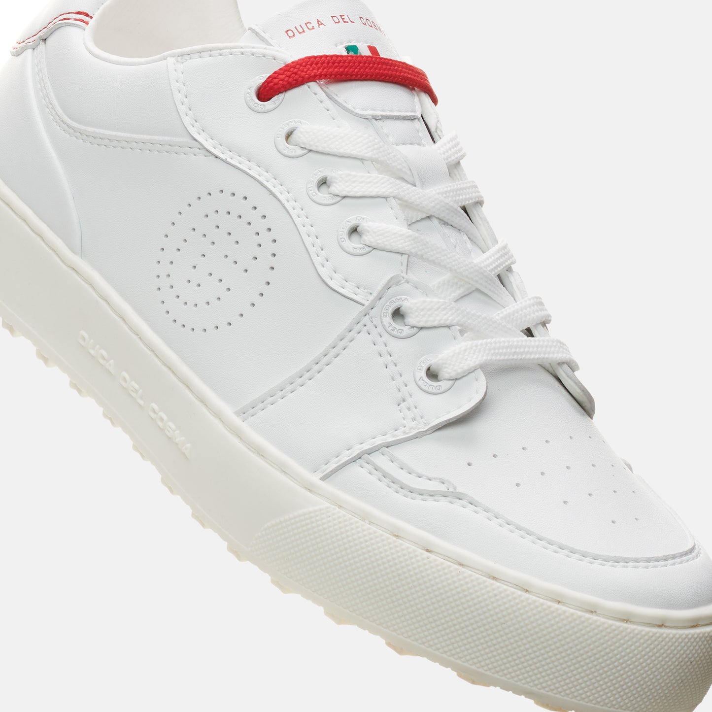 Duca del Cosma Giordana White women's golf shoe is a sportive and stylish golf shoe