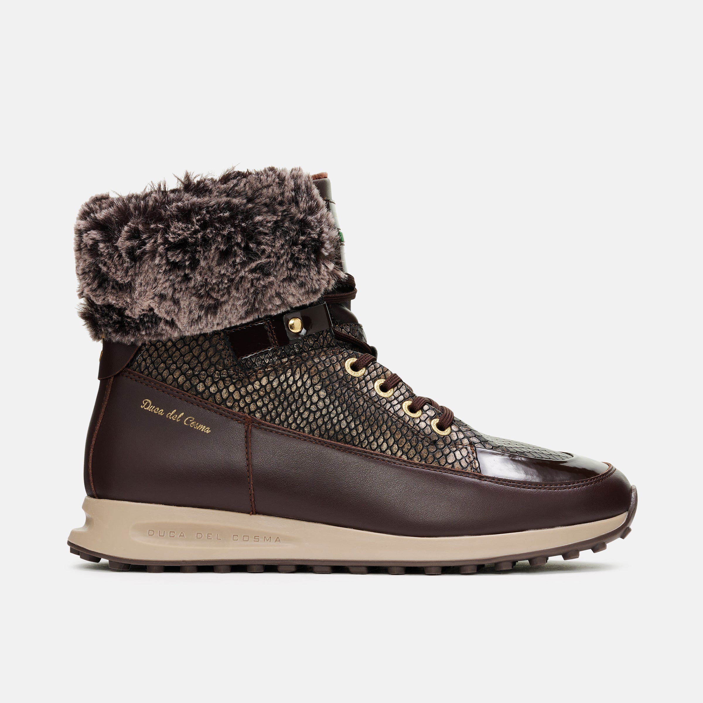 Francesca Dark Brown women's winter golf shoe are waterproof and breathable golf boots