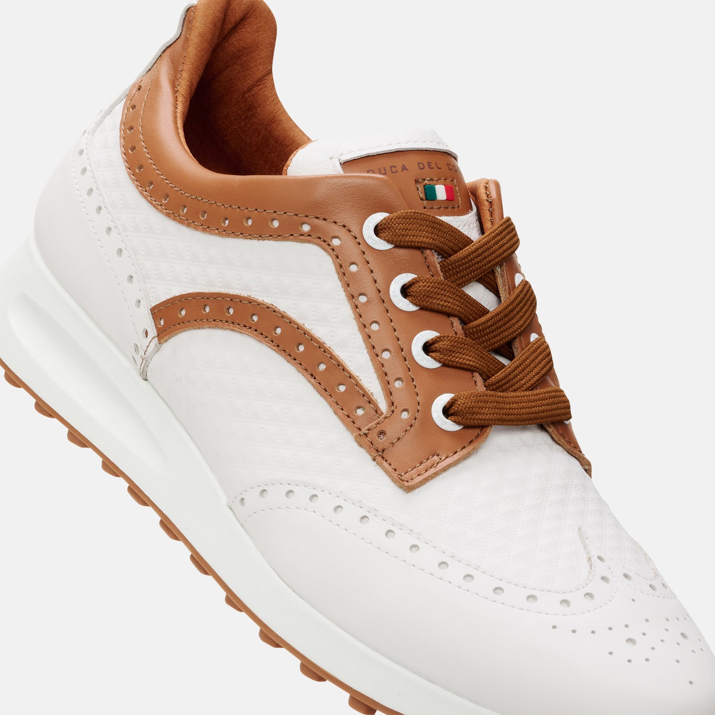 White Golf Shoes, Cognac Golf Shoes, Waterproof Golf Shoes, Spikeless Golf Shoes, Duca del Cosma Women's Golf Shoes, Lightweight golf shoes.