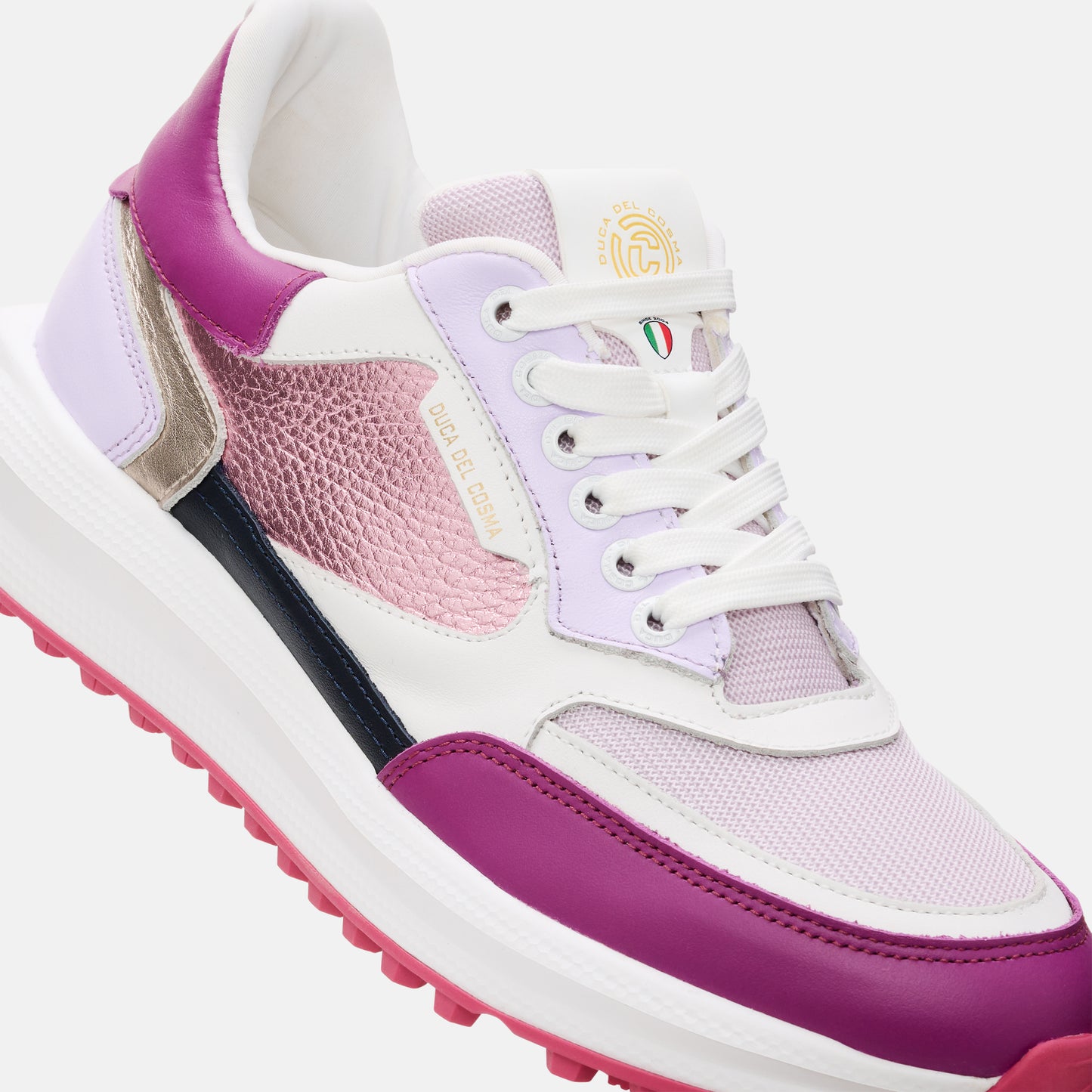 Lilac Golf Shoes, Pink Golf Shoes, Spikeless Golf Shoes, Waterproof Golf Sneakers, Lightweight Golf Shoes, Duca del Cosma Women's Golf Shoes.