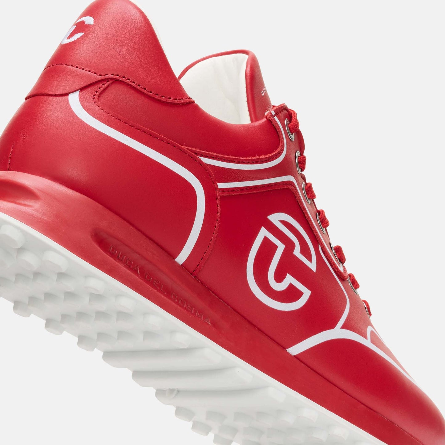 Red Golf Shoes, Waterproof Golf Shoes, Spikeless Golf Shoes, Duca del Cosma Men's Golf Shoes, Sneaker golf shoes.