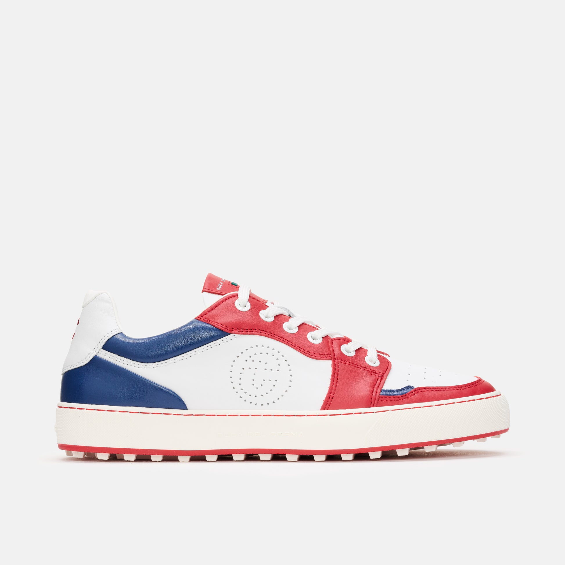 White Golf Shoes, Red Golf Shoes, Navy Golf Shoes, Spikeless Golf Shoes, Duca del Cosma Men's Golf Shoes, Sneaker golf shoes.