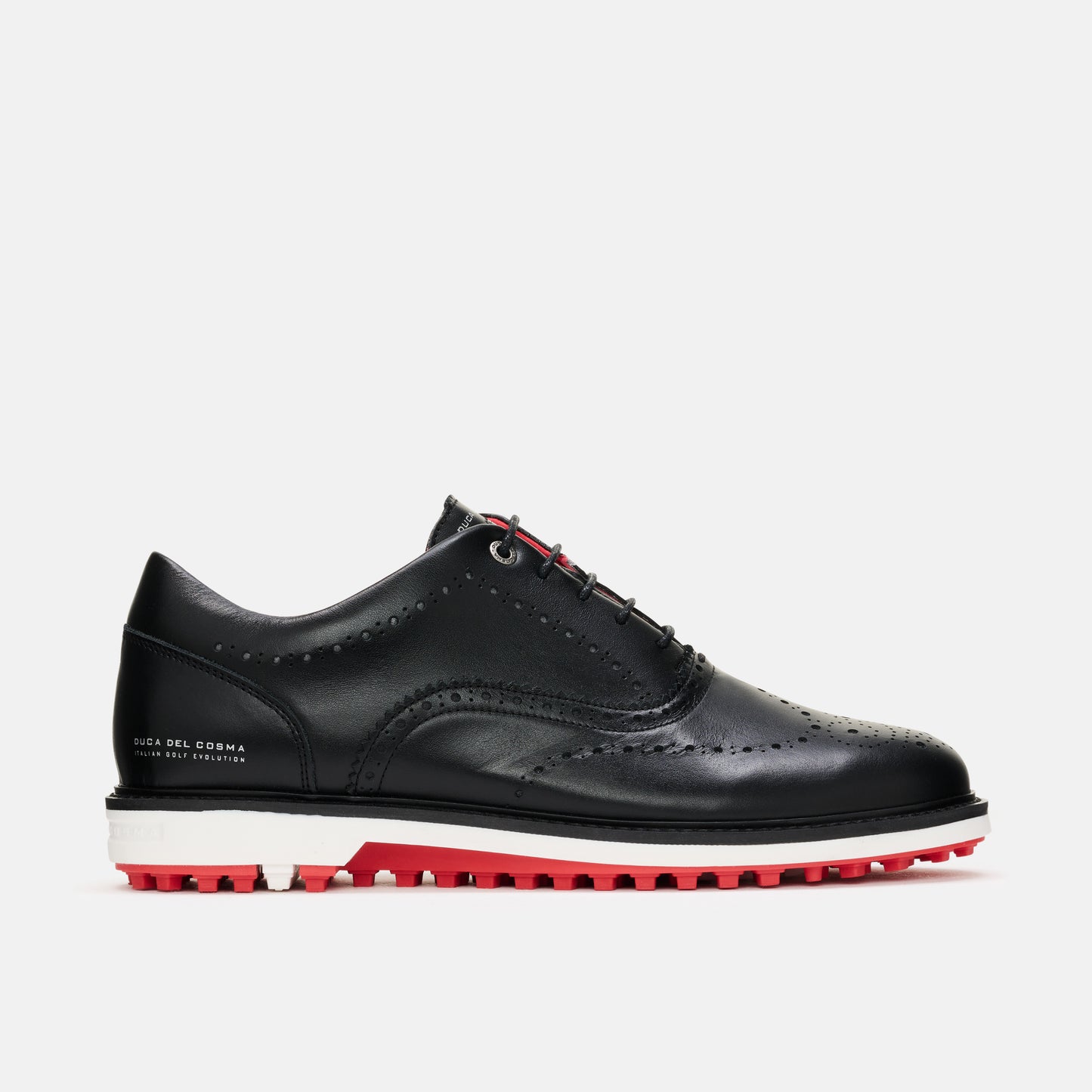 Black Golf Shoes, Waterproof Golf Shoes, Spikeless Golf Shoes, Duca del Cosma Men's Golf Shoes, Classic golf shoes.