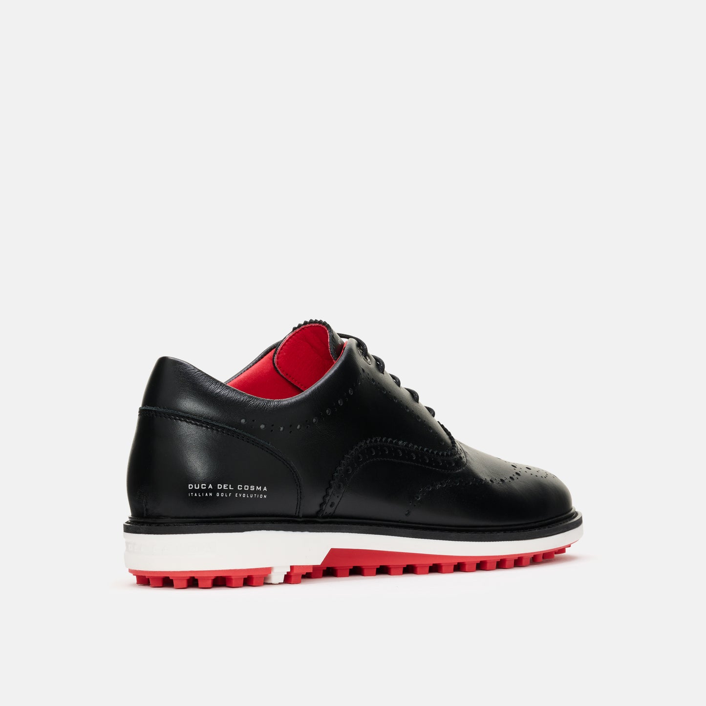 Black Golf Shoes, Waterproof Golf Shoes, Spikeless Golf Shoes, Duca del Cosma Men's Golf Shoes, Classic golf shoes.