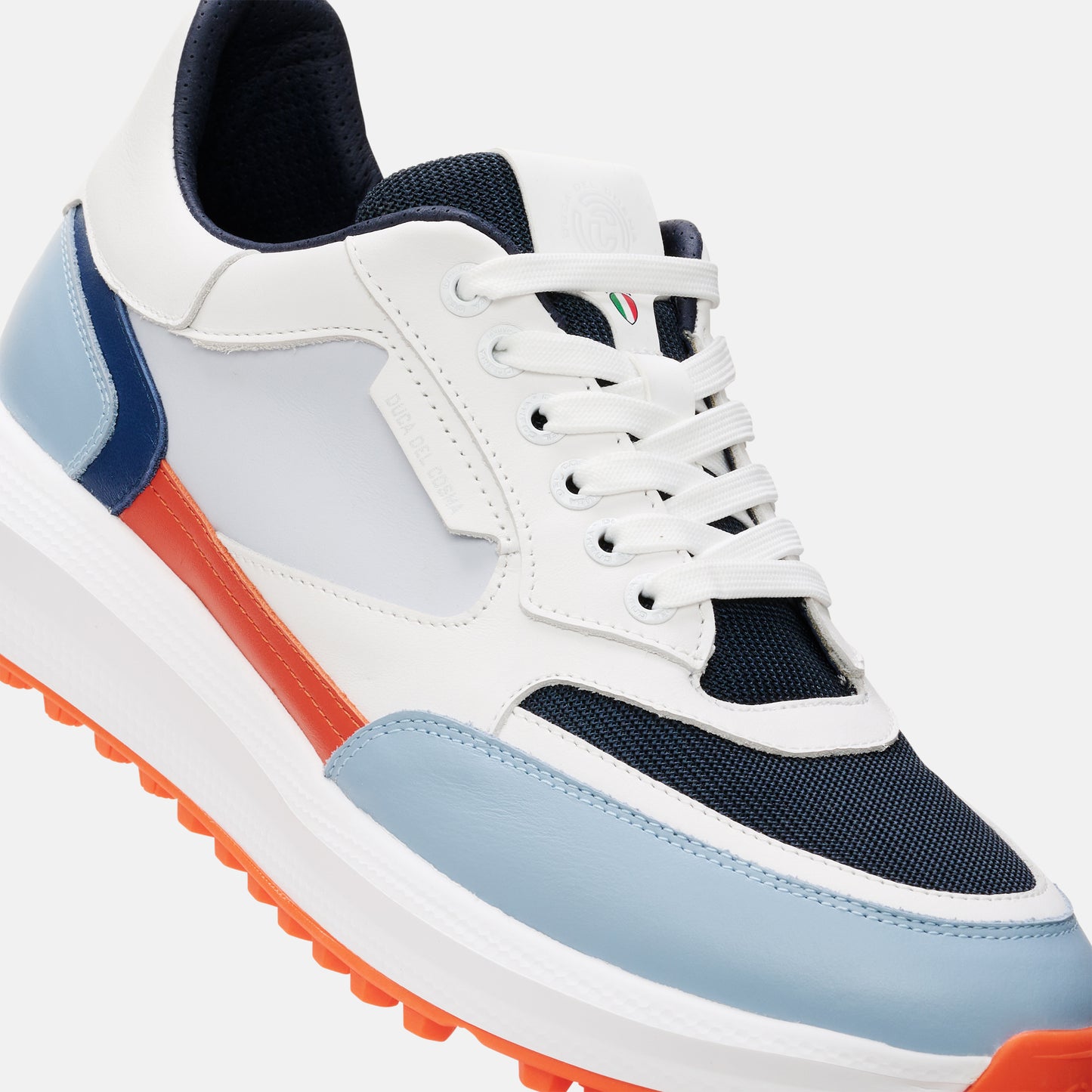 Lightweight Golf Shoes, Light Blue Golf Shoes, Blue Golf Shoes, Waterproof Golf Shoes, Spikeless Golf Shoes, Duca del Cosma Men's Golf Shoes, Sneaker golf shoes.