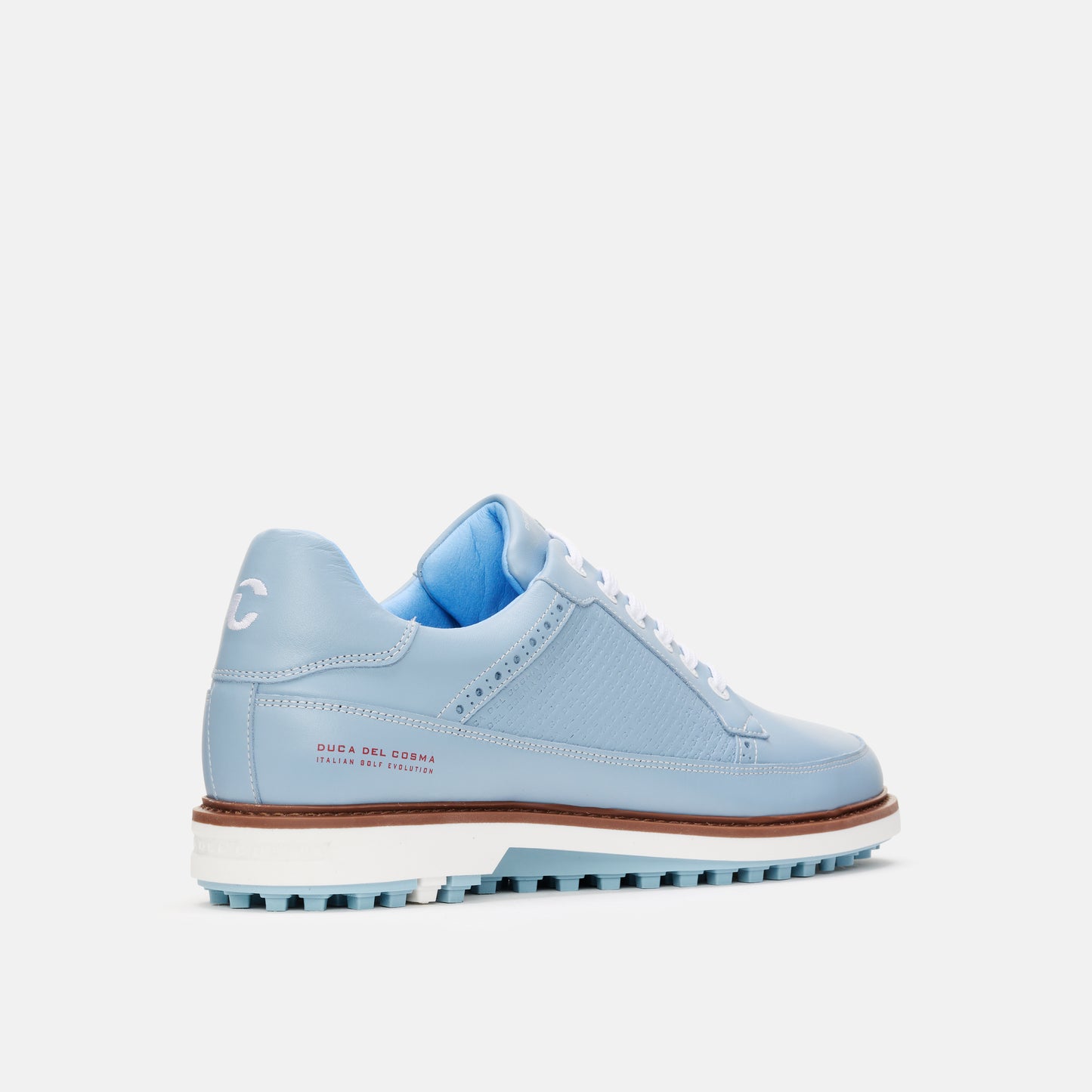 Lightweight Golf Shoes, Light Blue Golf Shoes, Blue Golf Shoes, Waterproof Golf Shoes, Spikeless Golf Shoes, Duca del Cosma Men's Golf Shoes, Classic golf shoes.