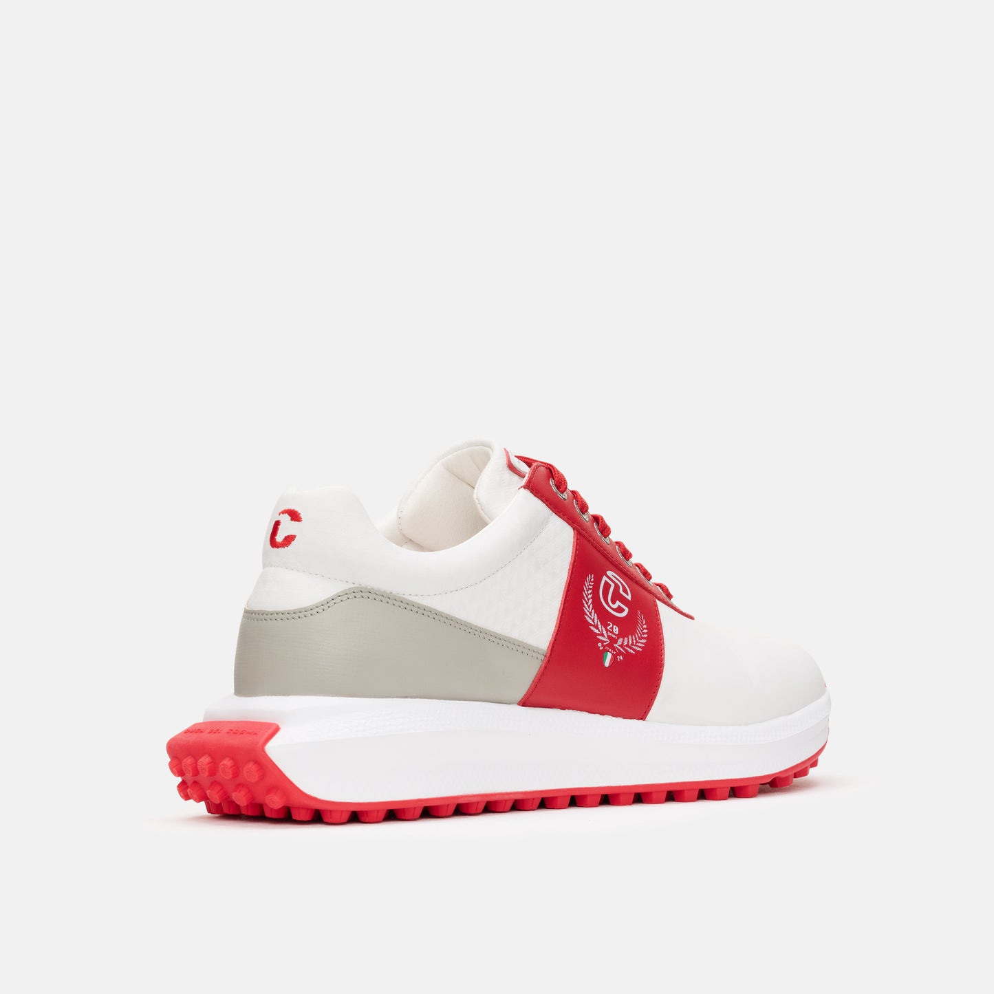 White Golf Shoes, Red Golf Shoes, Spikeless Golf Shoes, Waterproof Golf Shoes, Lightweight Golf Shoes, Duca del Cosma Men's Golf Shoes.