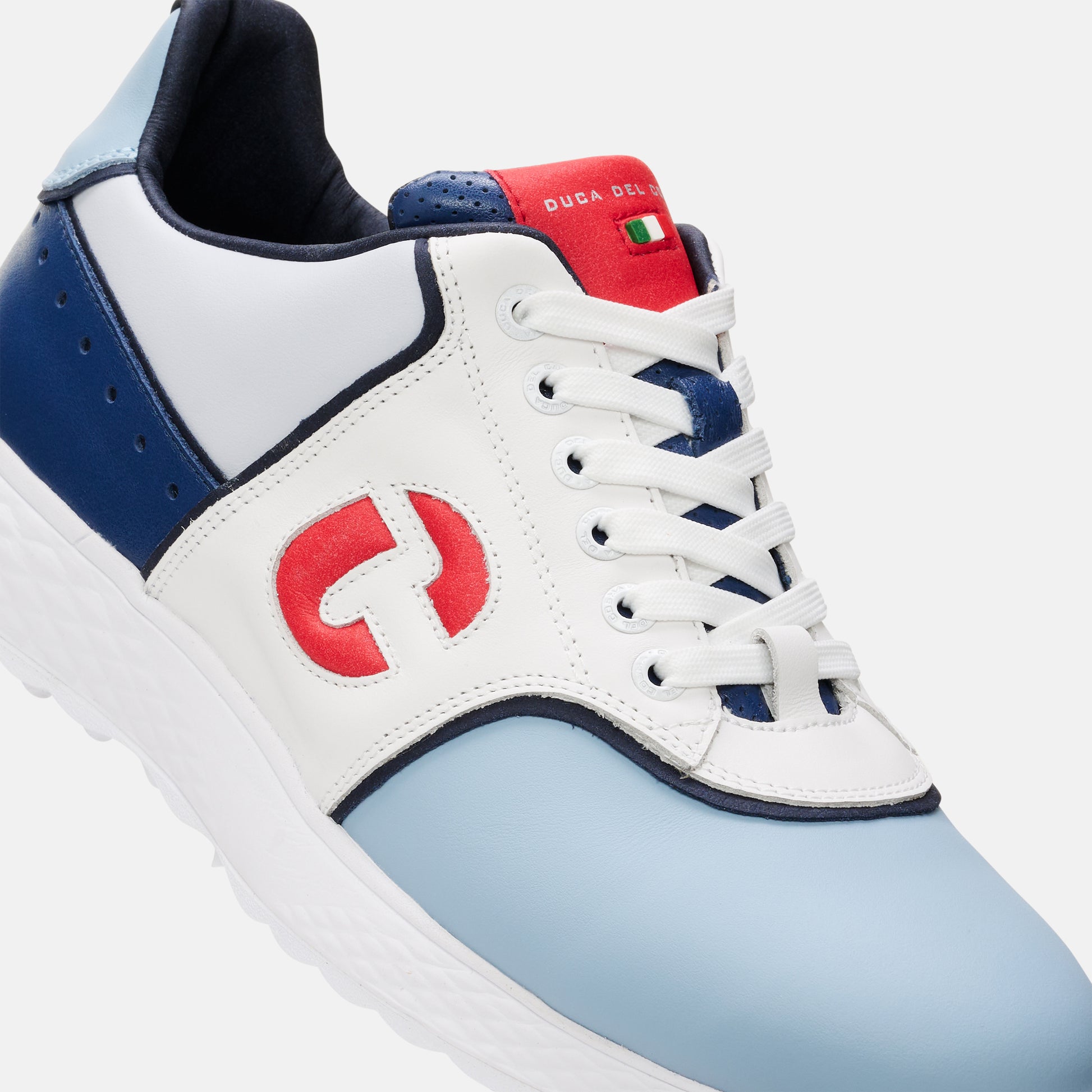 Red Golf Shoes, Blue Golf Shoes, Spikeless Golf Shoes, Waterproof Golf Shoes, Lightweight Golf Shoes, Duca del Cosma Men's Golf Shoes, Sneaker golf shoes.