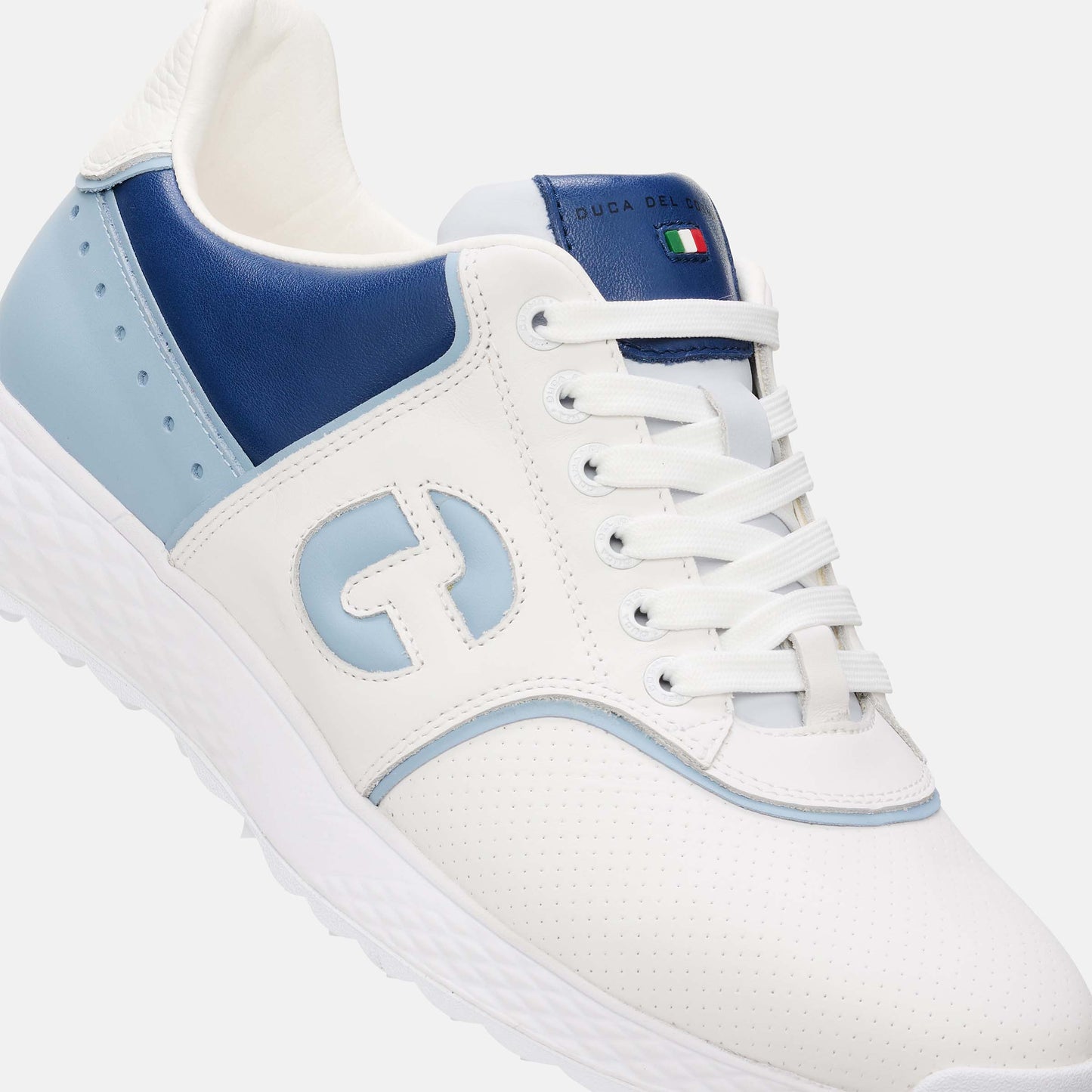 White Golf Shoes, Ultra-Lightweight, Blue Golf Shoes, Spikeless Golf Shoes, Waterproof Golf Shoes, Lightweight Golf Shoes, Duca del Cosma Men's Golf Shoes, Sneaker golf shoes.