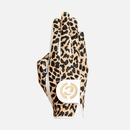 right-handed golf glove for women's designed for left-handed players, features a premium combination of Cabretta leather and microfibre leather.