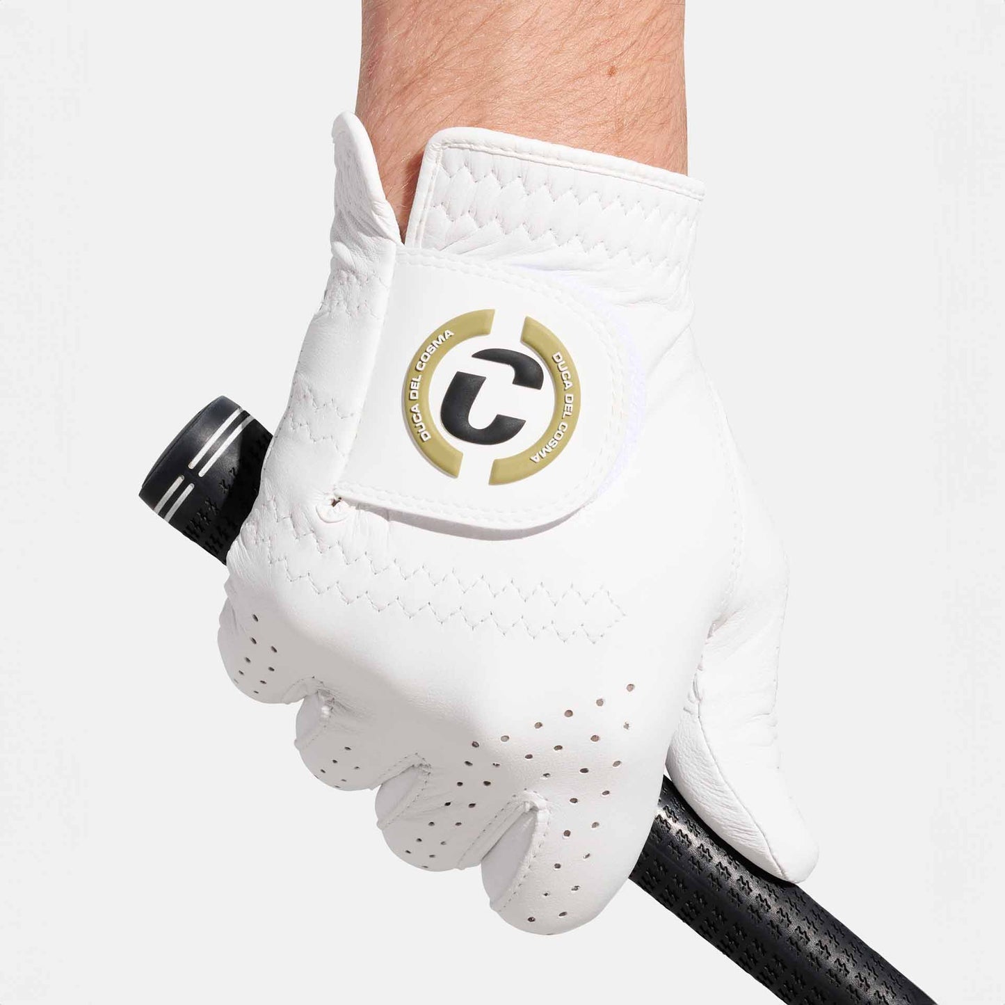 Elite Pro Fontana Men's golf glove left white made from full cabretta leather