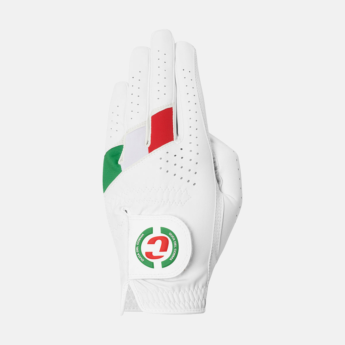 Left hand golf glove from duca del cosma for the right-handed player made from 100% Premium Cabretta leather