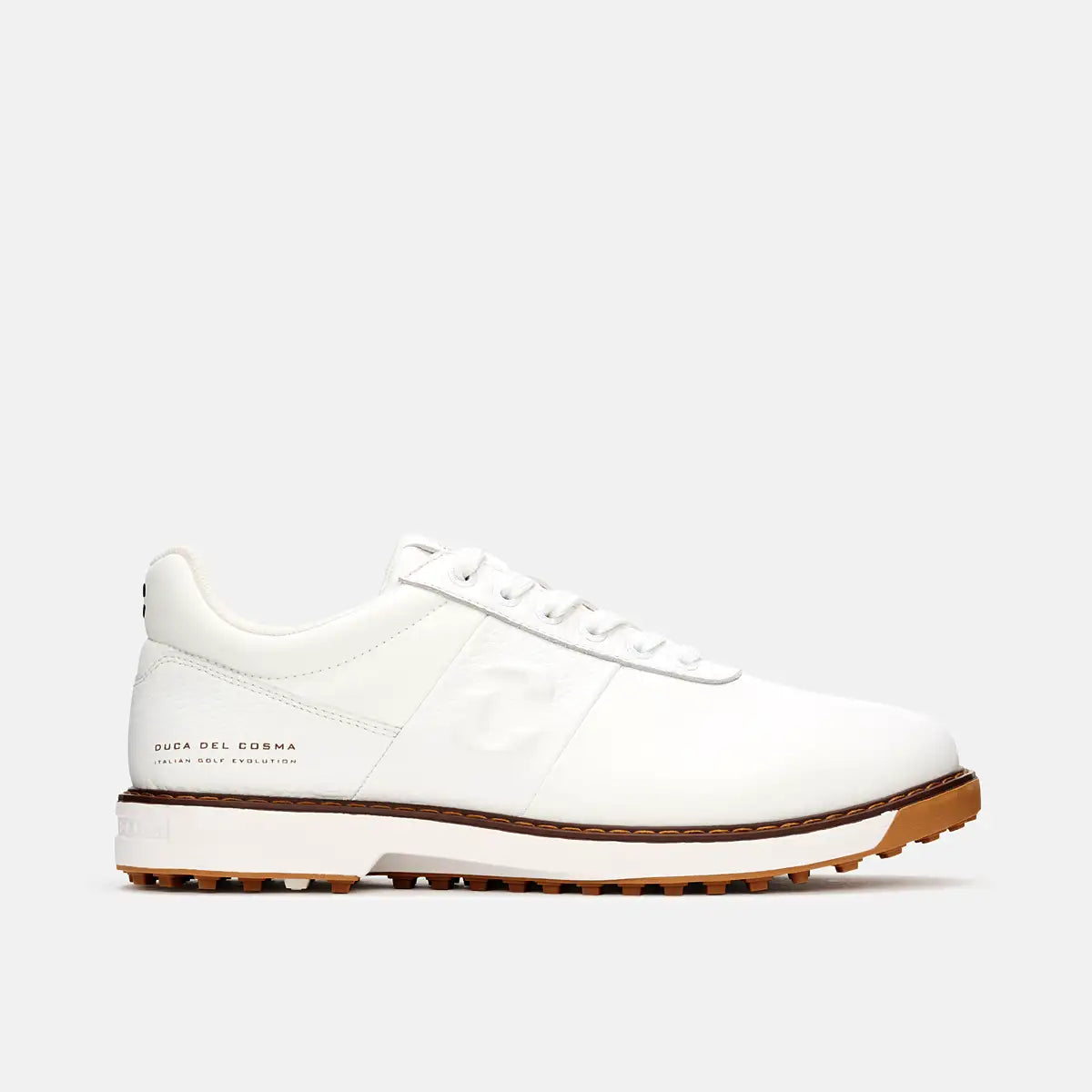 White Leather Golf Shoes Bosco - White White Leather Golf Shoes Bosco - White