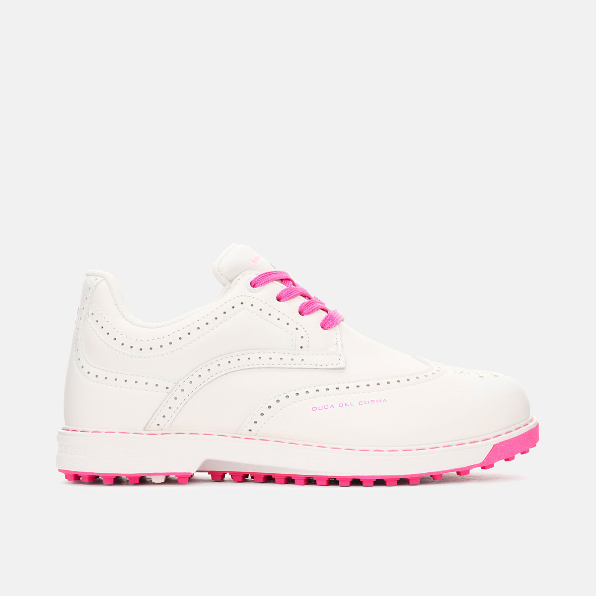 Women's White Golf Shoes Tuscania - White/Pink – Duca del Cosma US