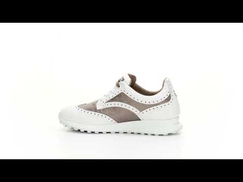 Serena white taupe Women's Golf Shoes Duca del Cosma Waterproof best golf shoe for the golf course