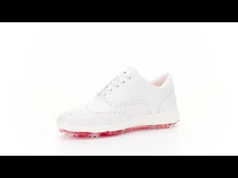 Bernardo Pro Spike white men's golf shoe fully waterproof with spikes from Duca del Cosma