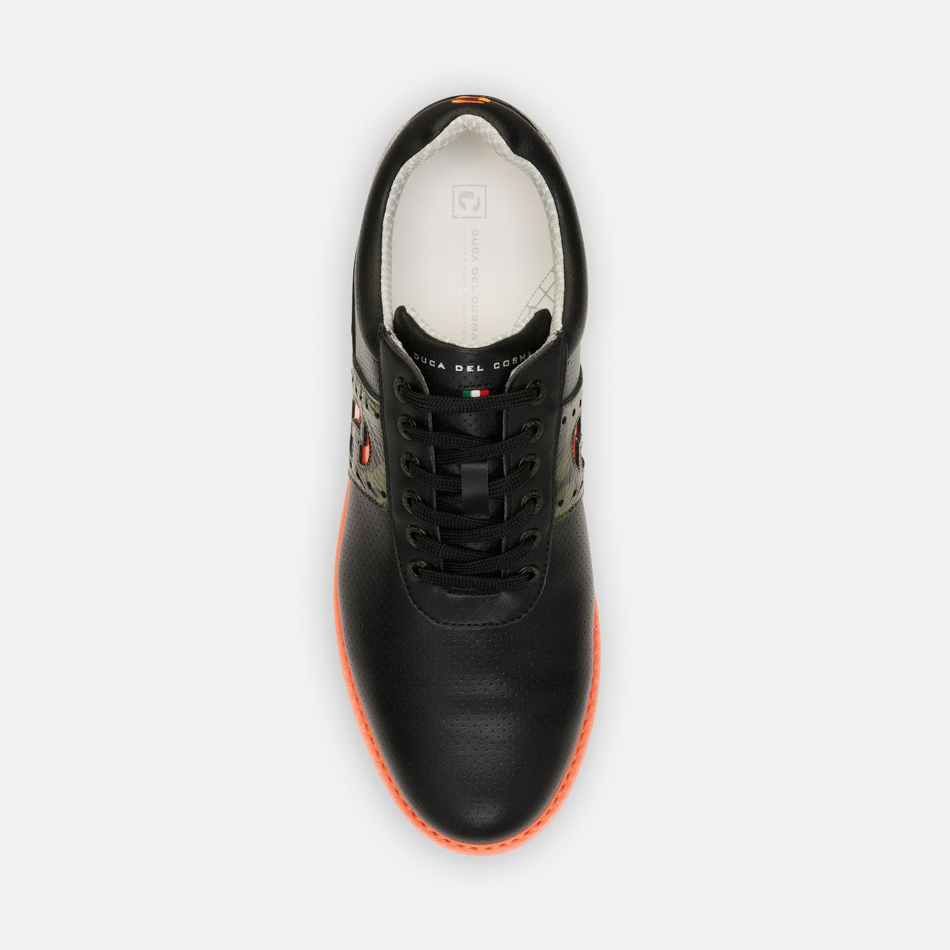 JL1 waterproof Black Men's Golf Shoe by Duca del Cosma is made by a tour player for the best