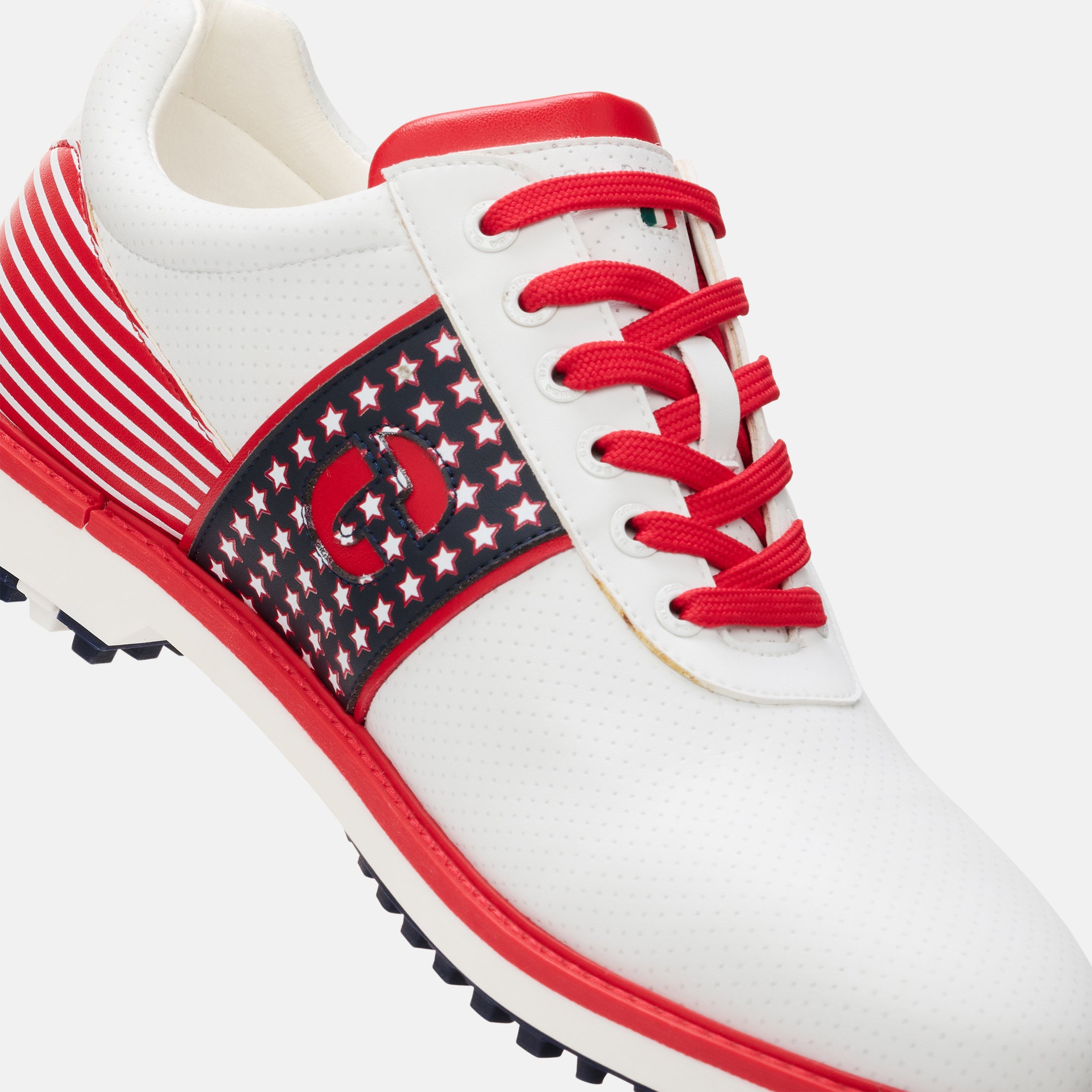 United - Red/White/Blue | Men's Golf Shoes – Duca del Cosma US
