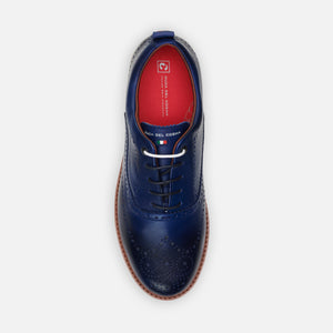 Churchill blue classic men's golf shoe from duca del cosma