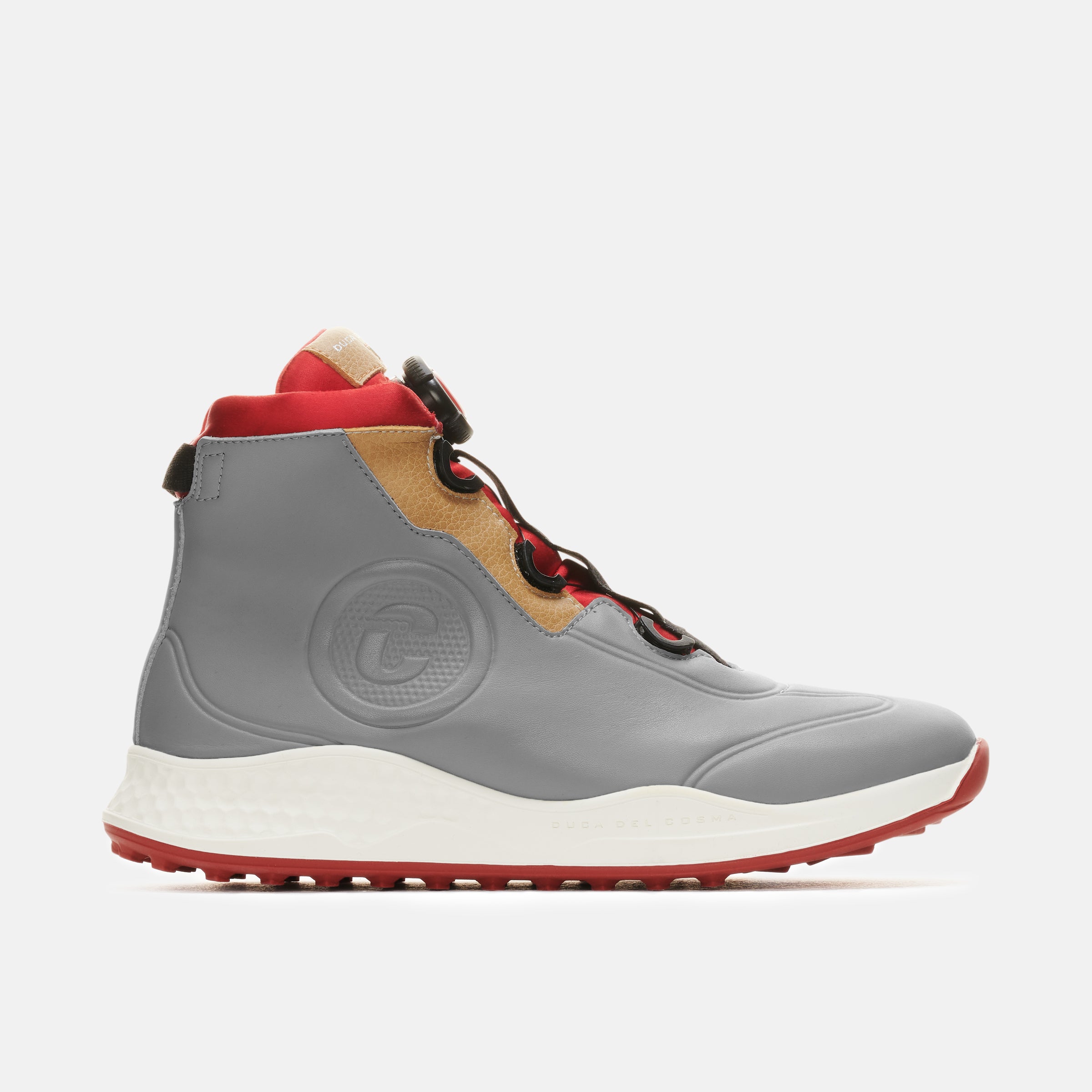 Toscana grey women's golf shoe is the best winter golf boots for women's and made from Sustainable Microfibre and Leather