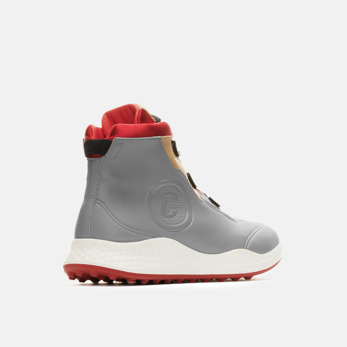 Toscana grey women's golf shoe is the best winter golf boots for women's and made from Sustainable Microfibre and Leather