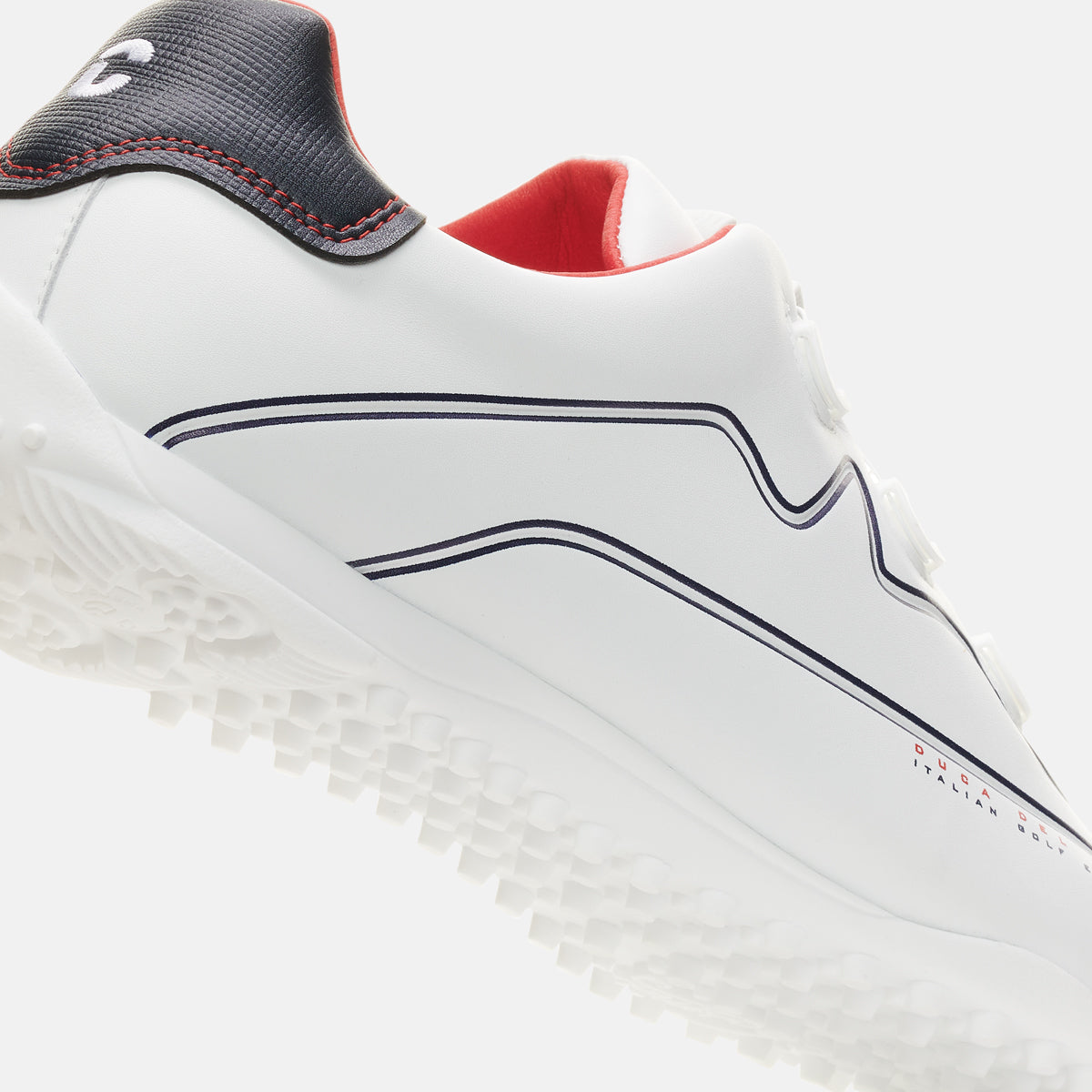 Navarino white men's golf shoe maximum waterproofness and grip with BOA system
