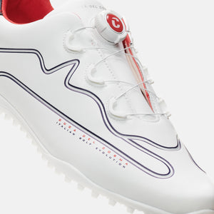 Navarino white men's golf shoe maximum waterproofness and grip with BOA system