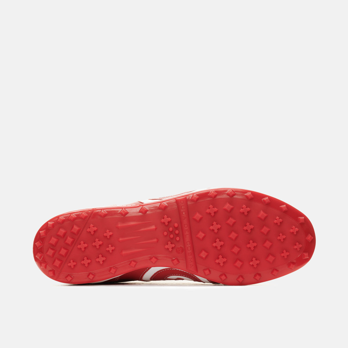Duca del Cosma's Kuba 2.0 red golf shoe for men's handcrafted from leather and 100% waterproof
