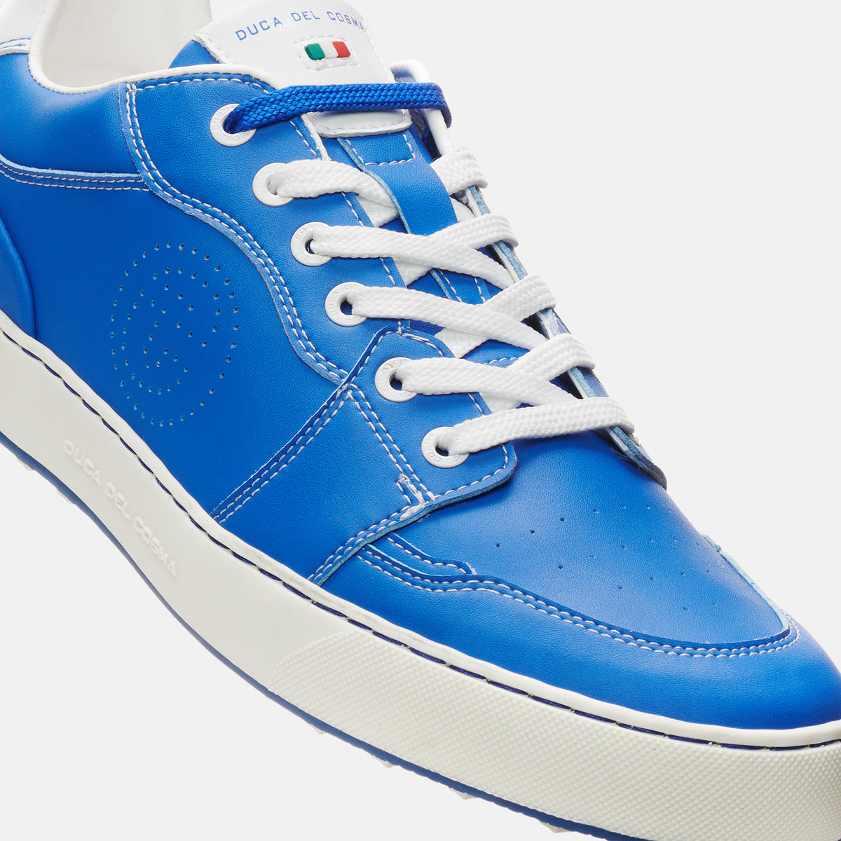 Duca del Cosma Giordana Blue Men's golf shoe is the best sportive and stylish golf shoe for on and off course 
