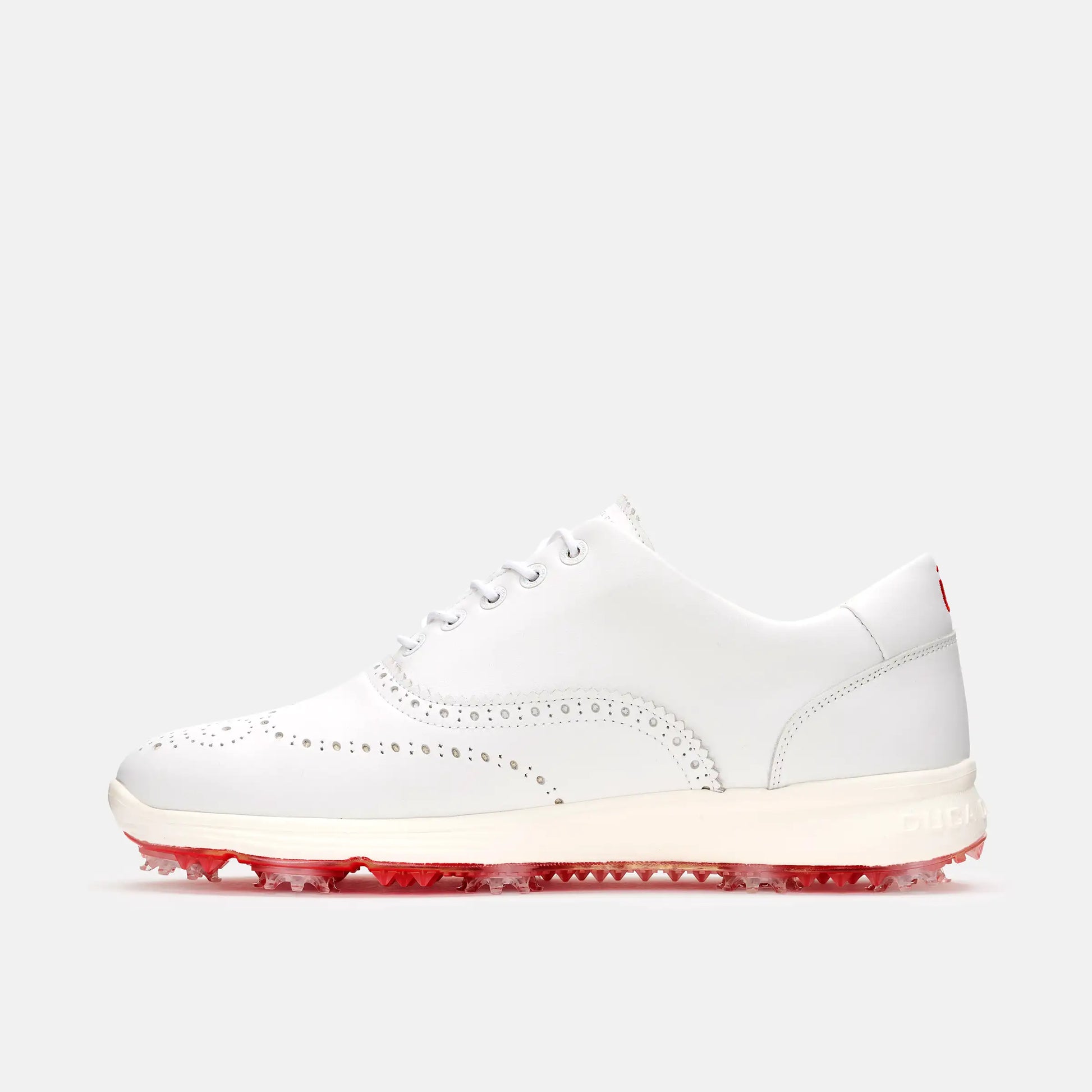 Bernardo Pro Spike white men's golf shoe fully waterproof with spikes from Duca del Cosma
