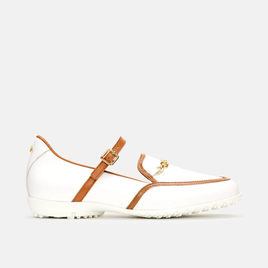 White Golf Shoes, Lightweight Golf Shoes, Spikeless Golf Shoes, Duca del Cosma Women's Golf Shoes, Classic golf shoes.