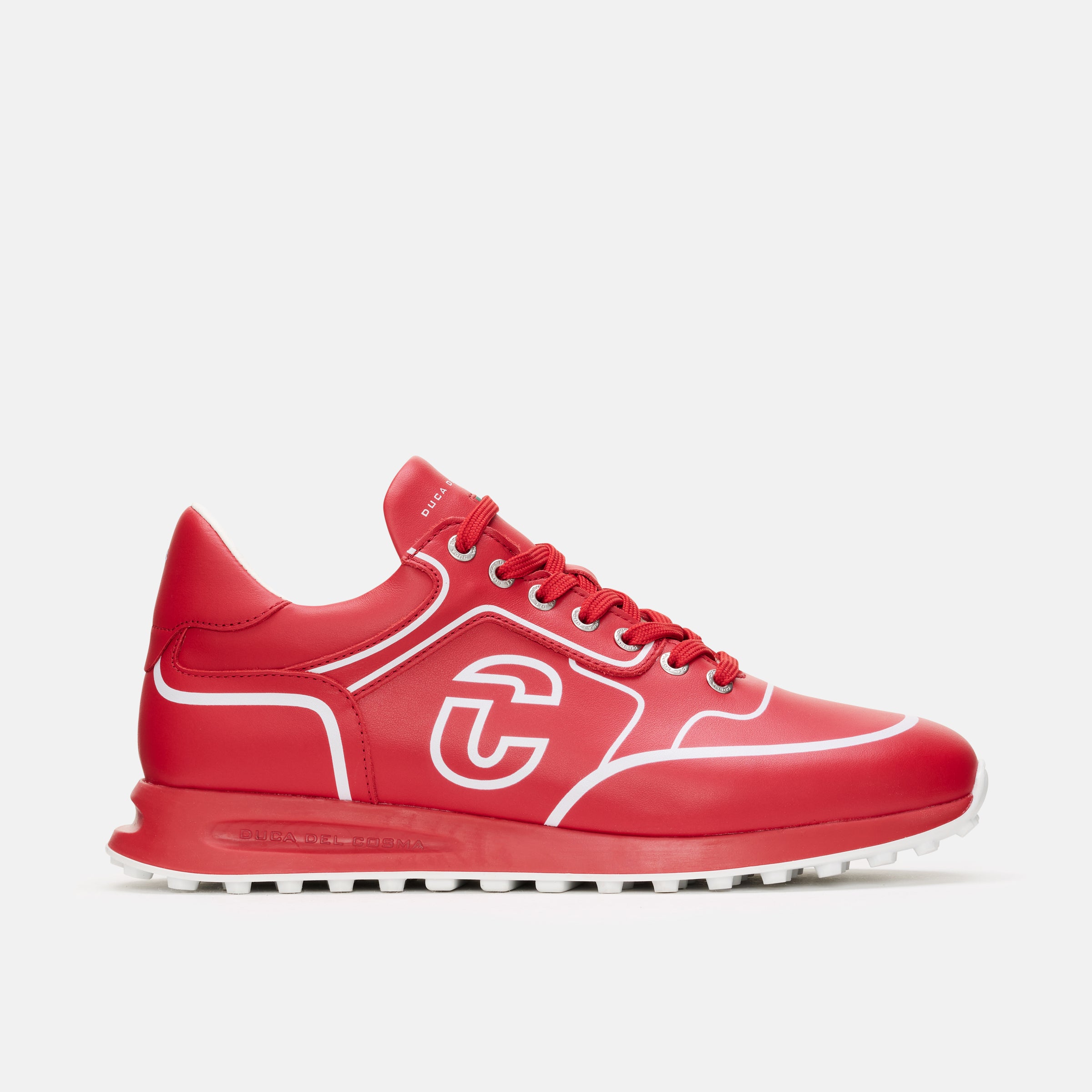 Red Golf Shoes, Waterproof Golf Shoes, Spikeless Golf Shoes, Duca del Cosma Men's Golf Shoes, Sneaker golf shoes.
