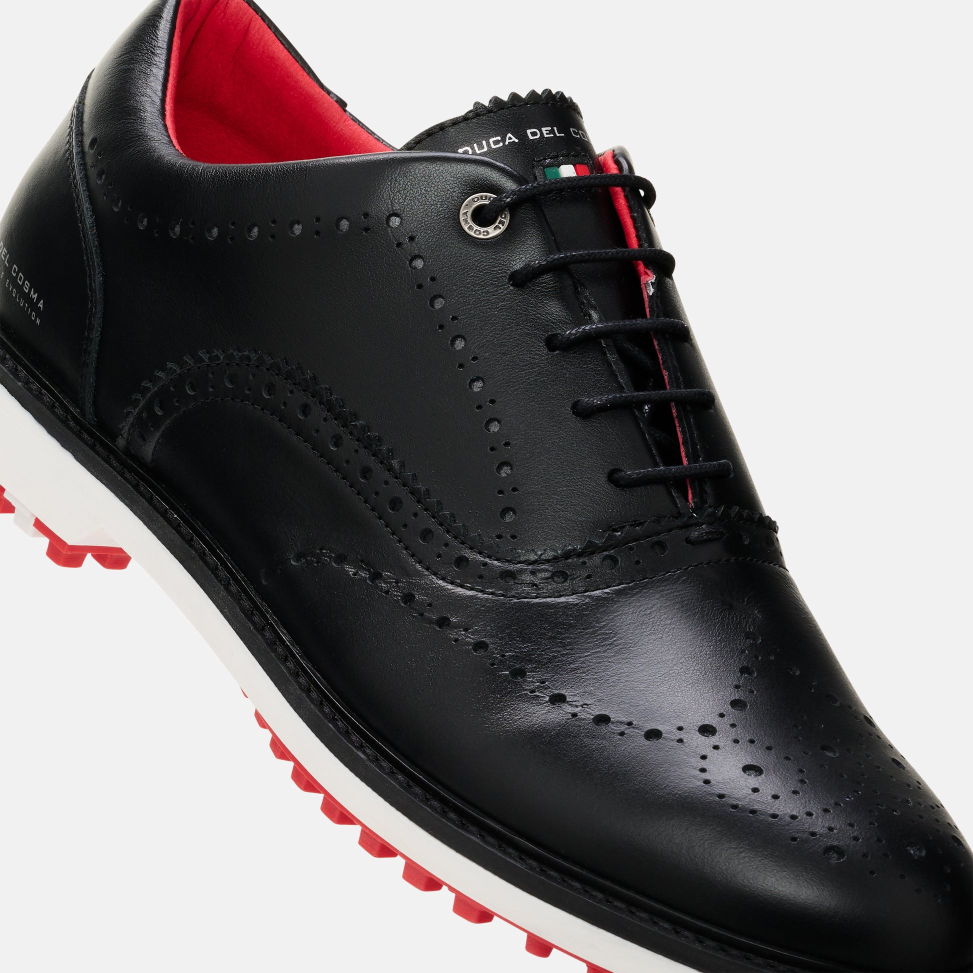 Black Golf Shoes, Waterproof Golf Shoes, Spikeless Golf Shoes, Duca del Cosma Men's Golf Shoes, Classic golf shoes.