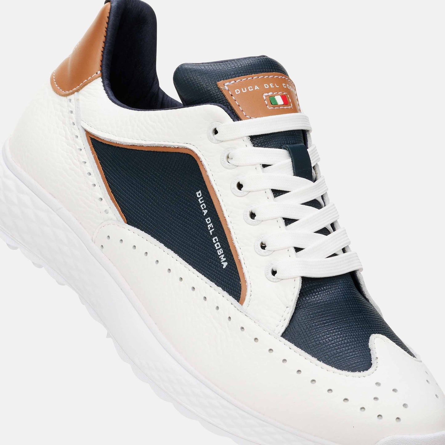 White Golf Shoes, Ultra-Lightweight, Navy Golf Shoes, Spikeless Golf Shoes, Waterproof Golf Shoes, Lightweight Golf Shoes, Duca del Cosma Men's Golf Shoes, Sneaker golf shoes.