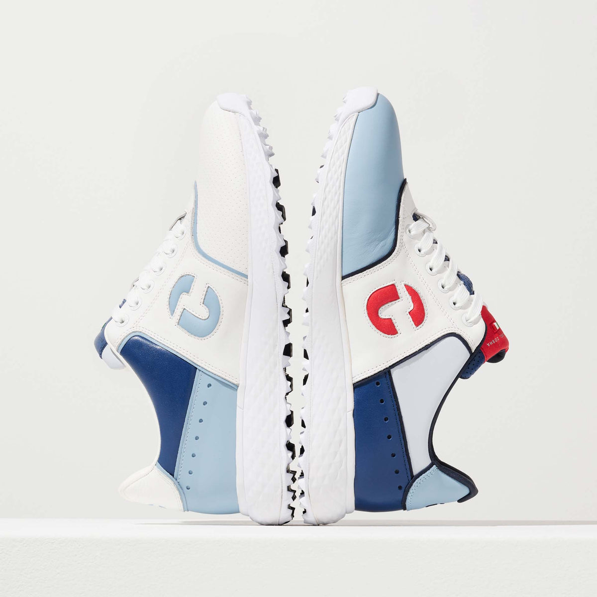 Red Golf Shoes, Blue Golf Shoes, Spikeless Golf Shoes, Waterproof Golf Shoes, Lightweight Golf Shoes, Duca del Cosma Men's Golf Shoes, Sneaker golf shoes.