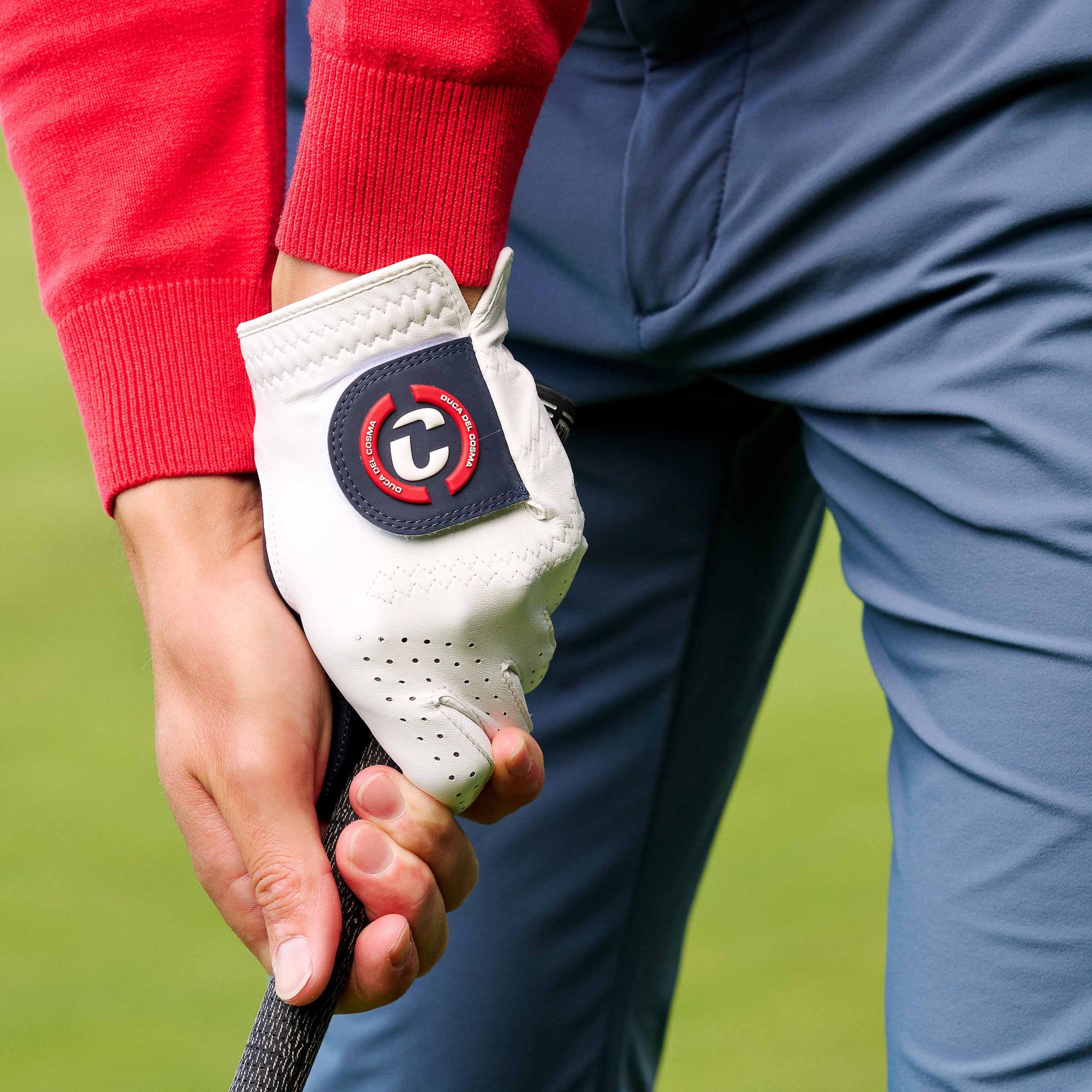 Elite pro sentosa left-handed white men's golf glove for tour-level player's with quick drying technology