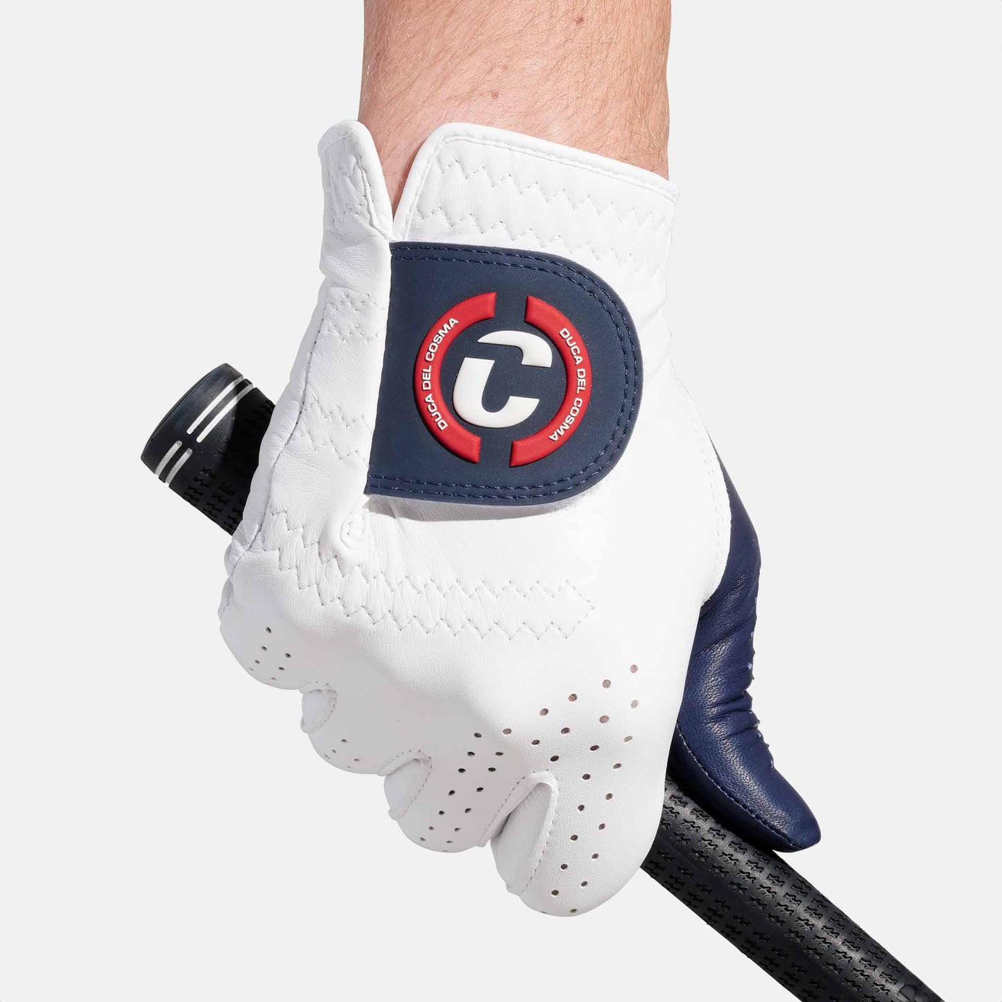 Elite pro sentosa left-handed white men's golf glove for tour-level player's with quick drying technology