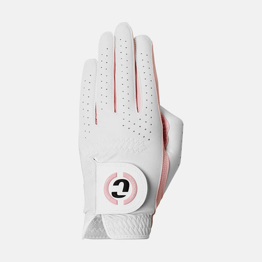 Yasmine white pink women's golf glove left stylish design and excellence performance