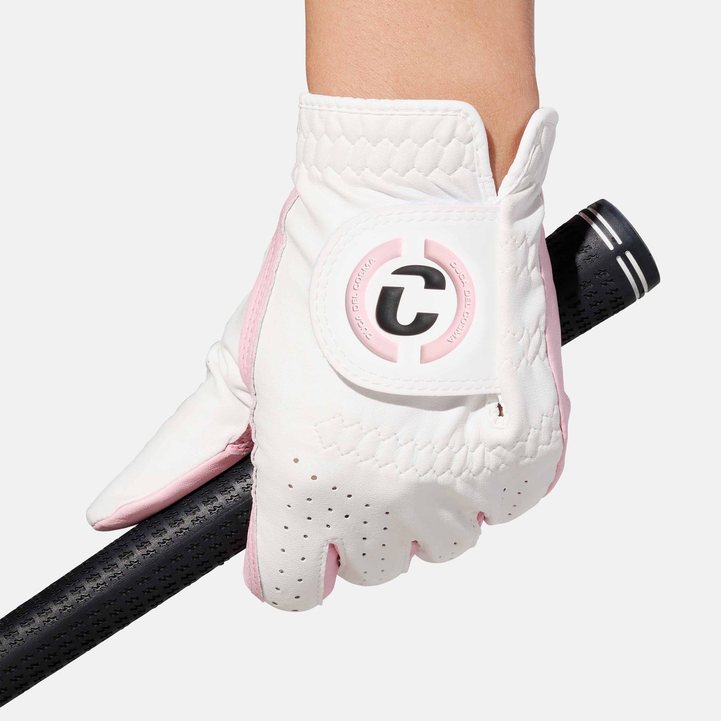 Yasmine white pink women's golf glove left stylish design and excellence performance