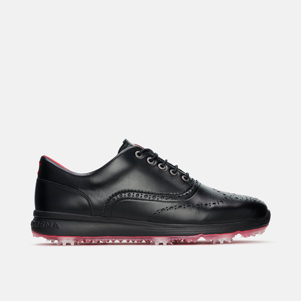 MBE ブラック ゴルフシューズ Mens Tour Golf Shoes- Soft Spikes- Bernardo Black – Duca del Cosma US