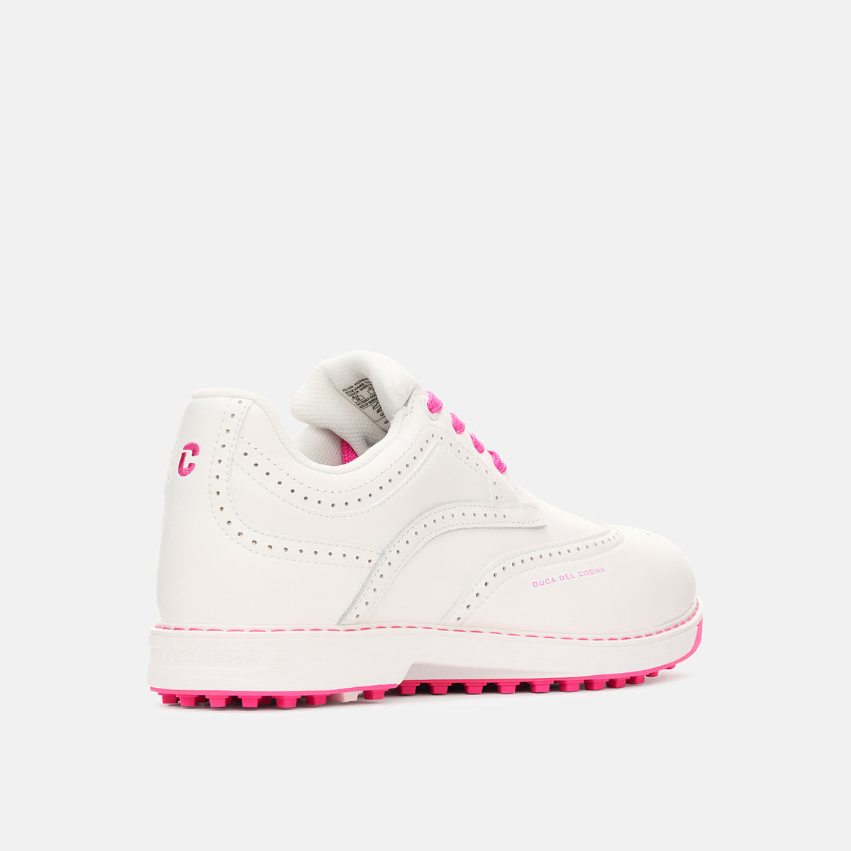 Women's White Golf Shoes Tuscania - White/Pink – Duca del Cosma US